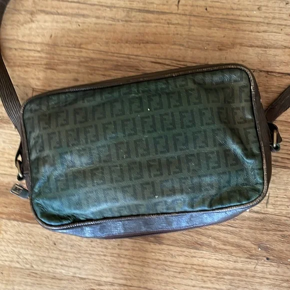Green and Brown Men's Bag Fendi Vintage - Picture 2 of 15